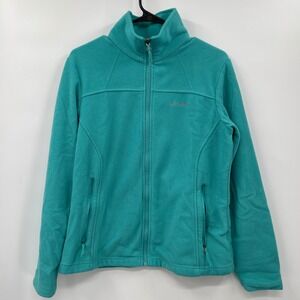 Columbia Sportswear Womens‎ Fleece Jacket Teal Full Zip Size Medium Interchange